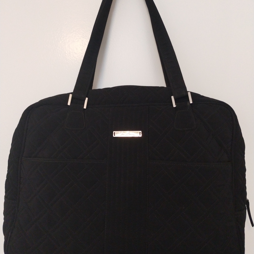 Vera Bradley Black Laptop Bag with Sophisticated Style - Picture 3 of 16